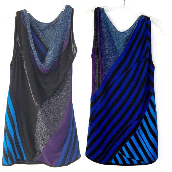 Gucci Cowl Neck Mix Media Knit Sleeveless Top Sz 6-8 - Picture 13 of 16